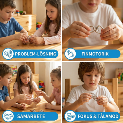 Metallpusselringset ⎜ Hjärngymnastik