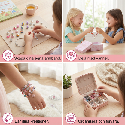DIY-kit för att göra charmarmband ⎜ Smyckestillverkningsset