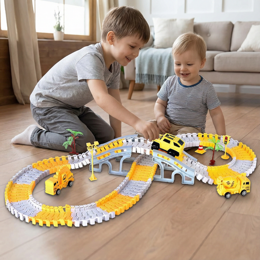 Äventyrsracerbana med spårbilar