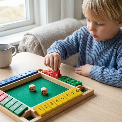 Familjespel Shut The Box – Set för 4 spelare