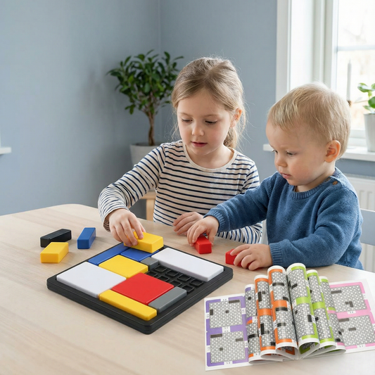 Kreativt geometriskt blockpussel