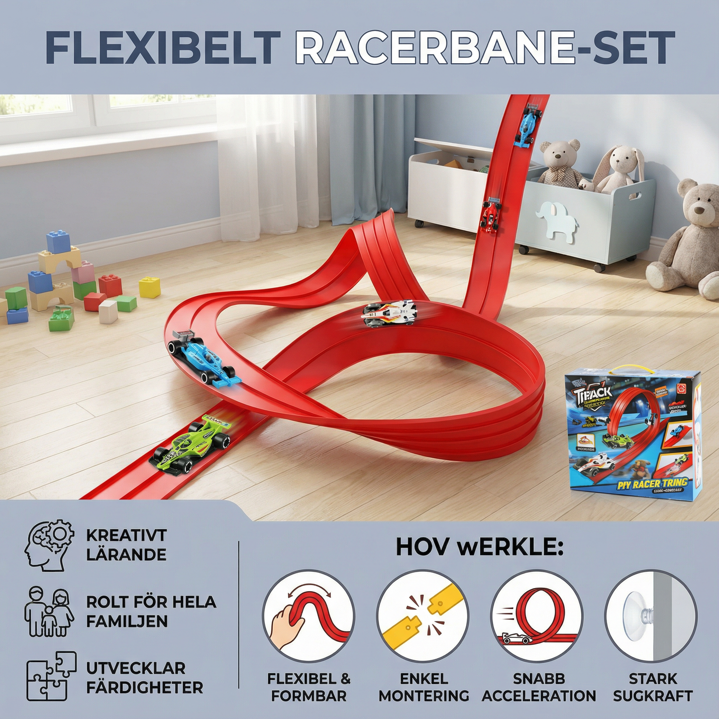 Flexibelt racerbane-set