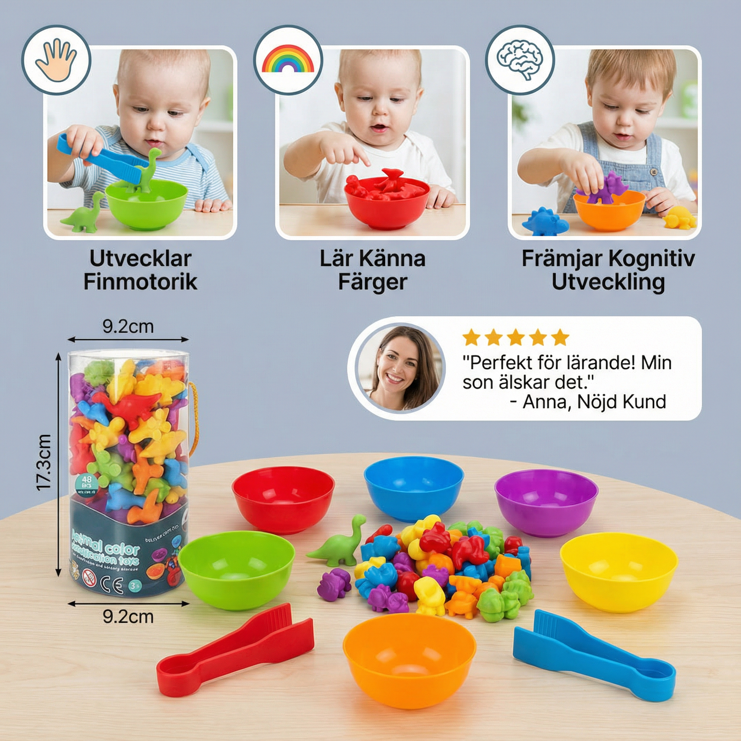 Montessori färgsorteringsspel
