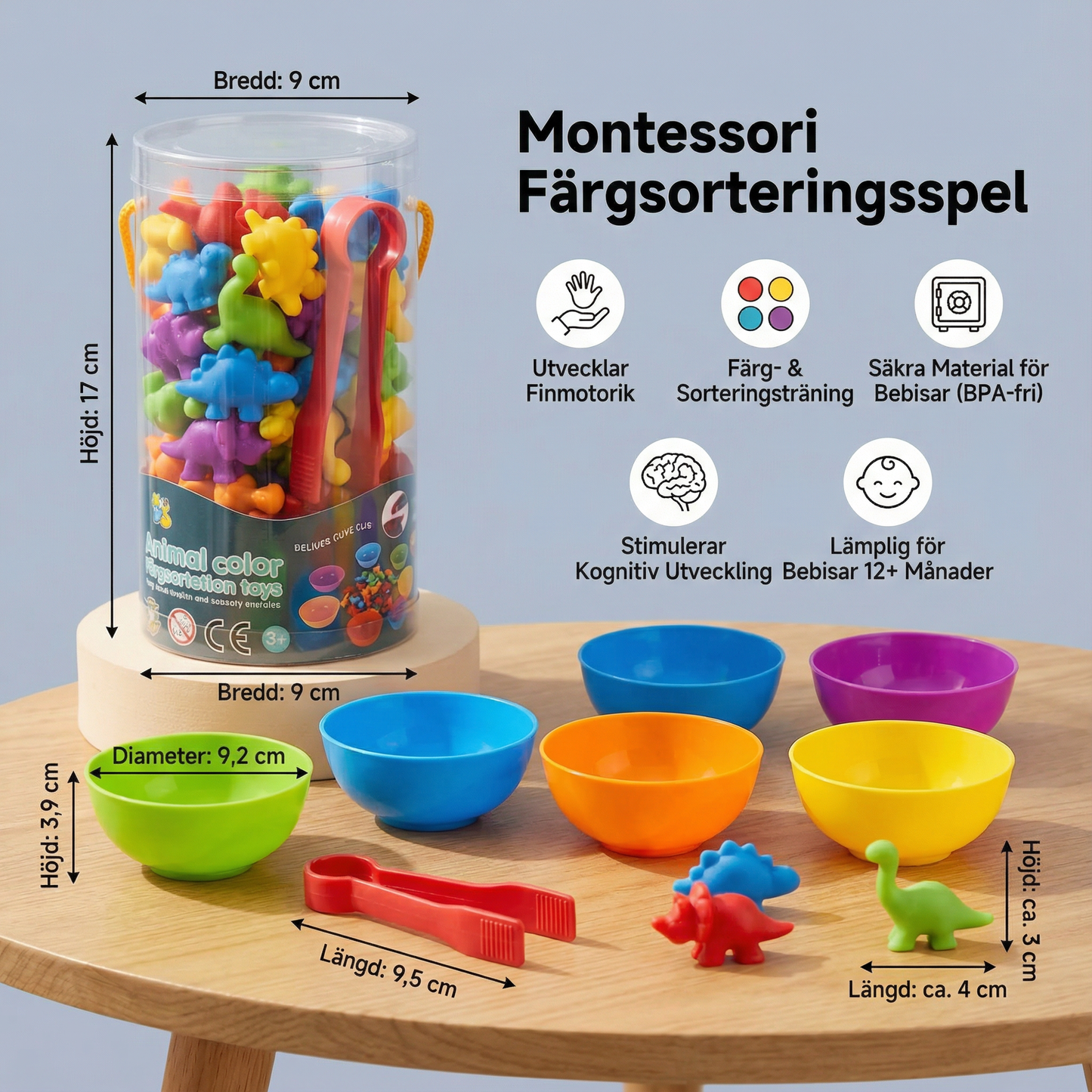 Montessori färgsorteringsspel