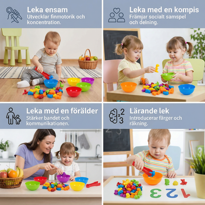 Montessori färgsorteringsspel