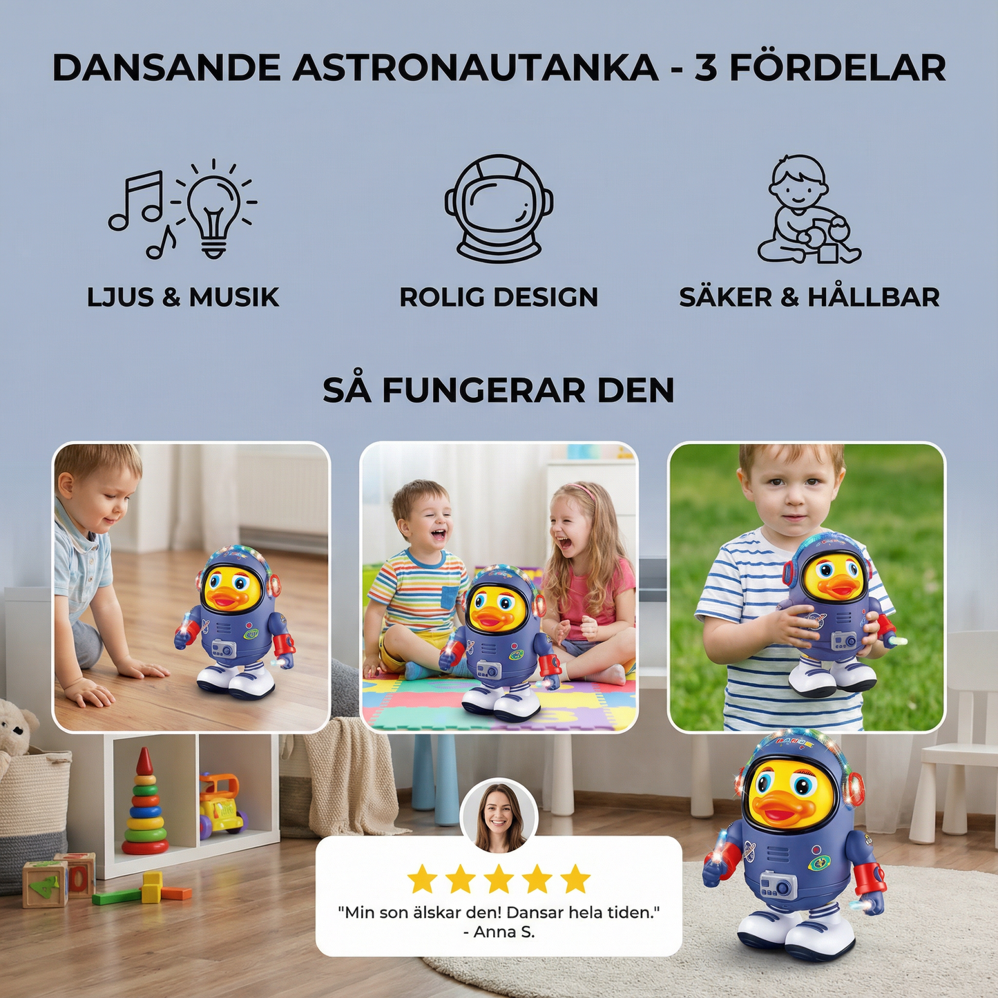 Dansande astronautanka