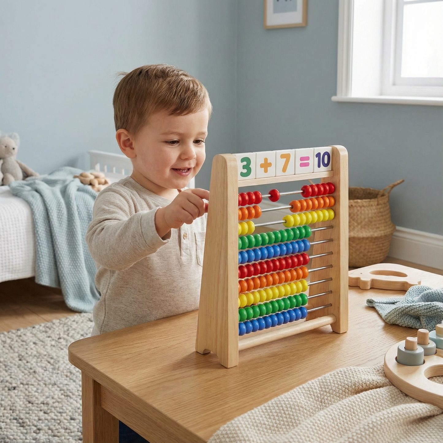 Träräknare för att lära sig räkna och beräkna