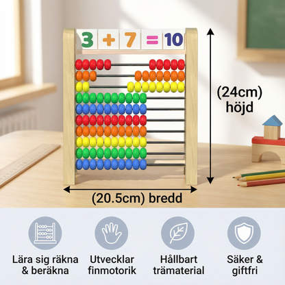 Träräknare för att lära sig räkna och beräkna