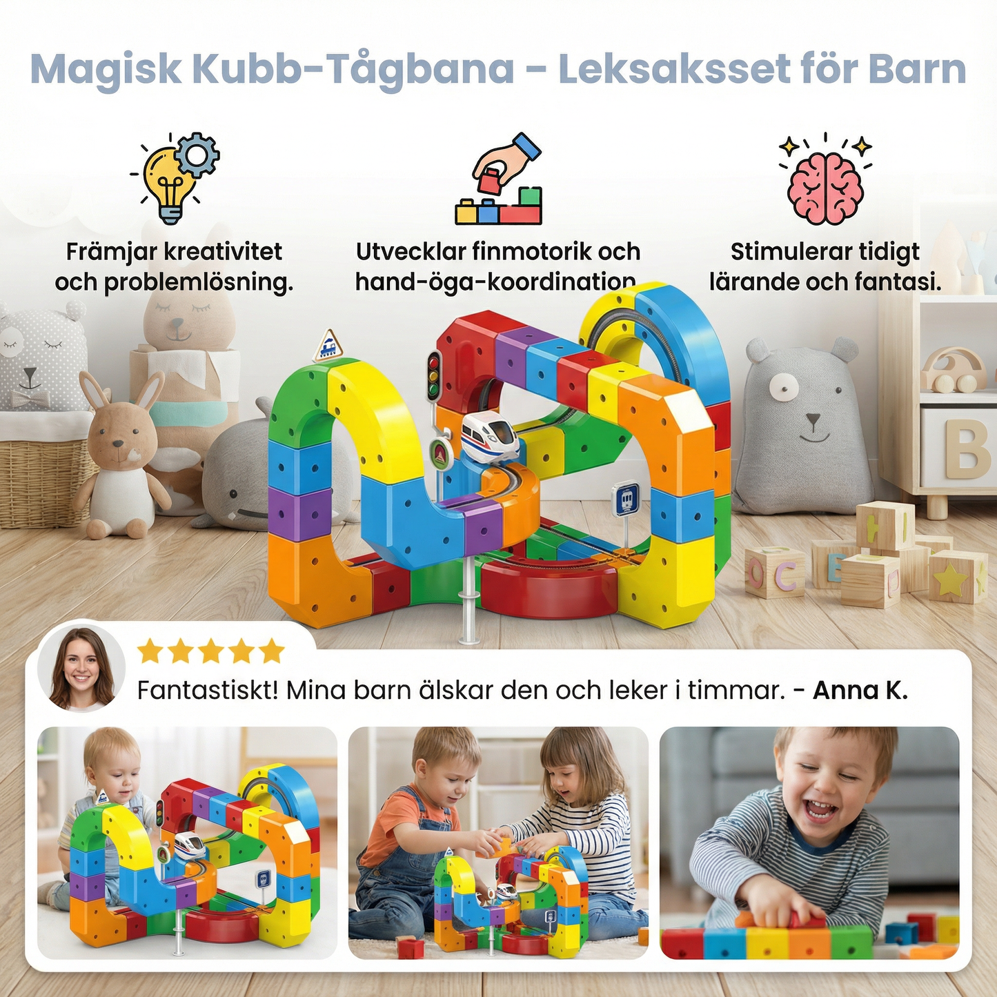 Magisk kubbanebana – lekset för barn