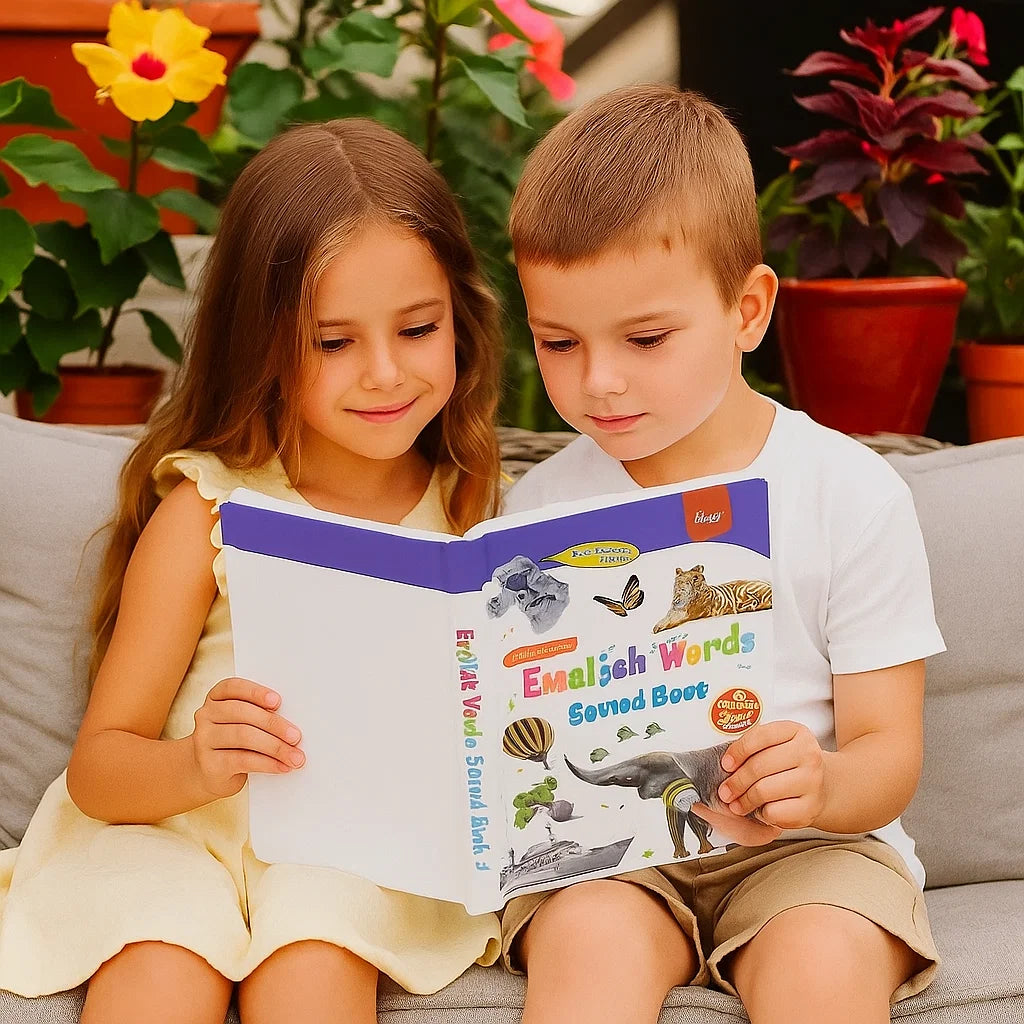 Talande engelsk inlärningsbok för barn
